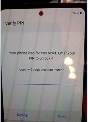 your pin or password couldnt be verified